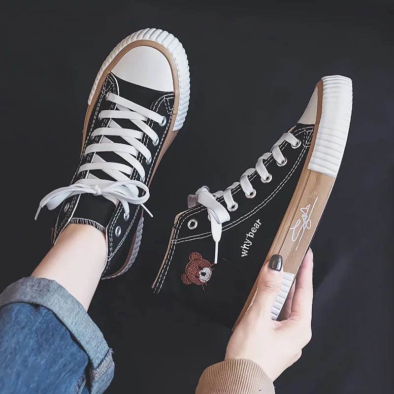 Buy Center Women's Canvas Sneakers - Cute, Versatile & Comfortable - Buy Center UK