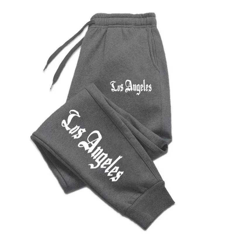 Los Angeles Letter Printed Jogging Pants - Unisex Casual Sports Wear - Buy Center UK