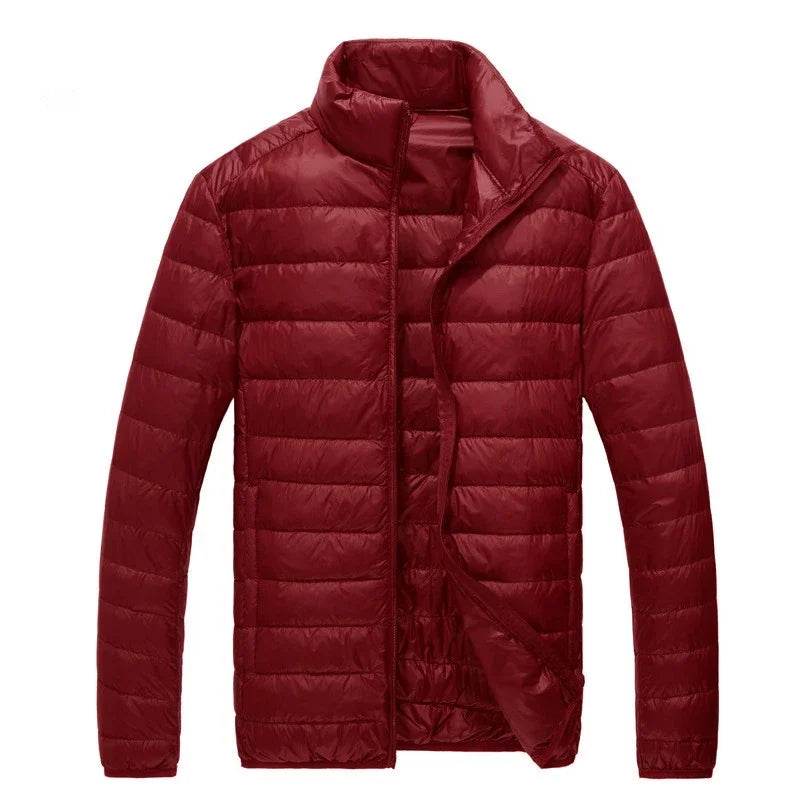 Buy Center Slim Fit Down Jacket - Lightweight Solid Color for Men - Buy Center UK