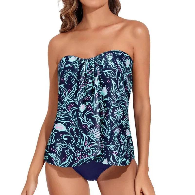 2025 Ladies Two-Piece Bikini Set - Large Triangle Swimwear - Buy Center UK