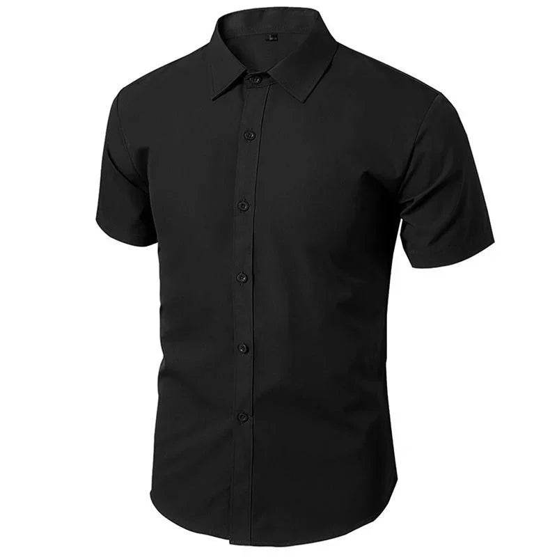 Buy Center Summer Button-Down Shirt for Men - Slim Fit, Casual Style - Buy Center UK