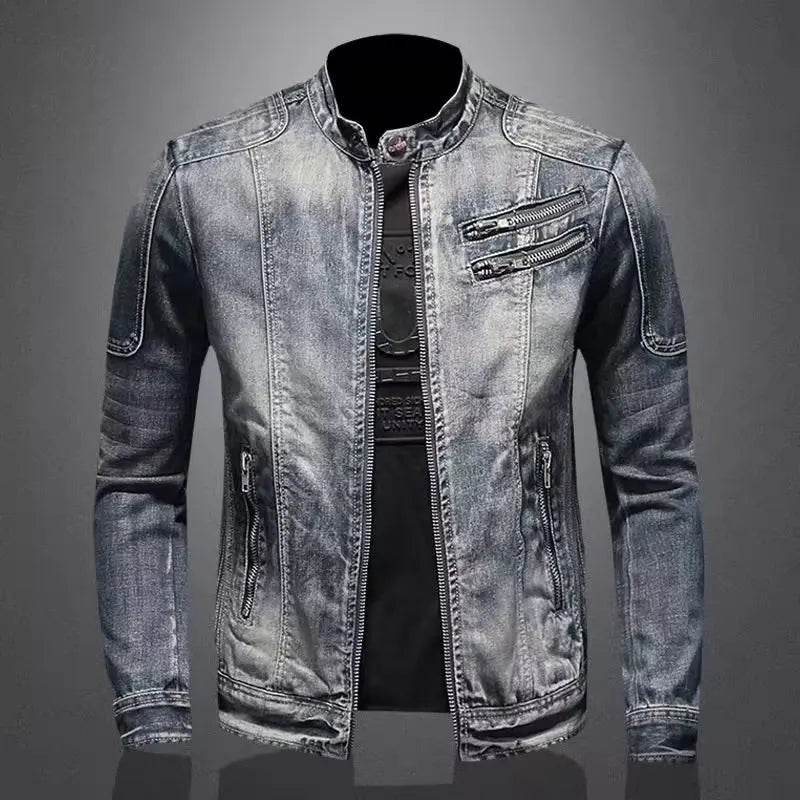 Buy Center Men’s Slim Fit Denim Jacket - Casual Autumn Style - Buy Center UK