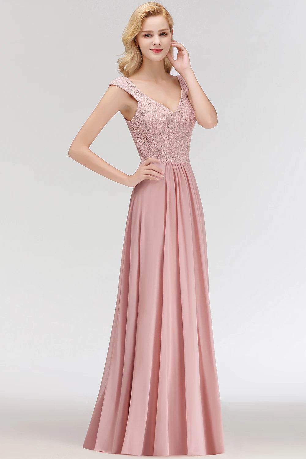 BABYONLINE Sweetheart Neckline A-line Bridesmaid Gown - Chiffon Elegance - Buy Center UK