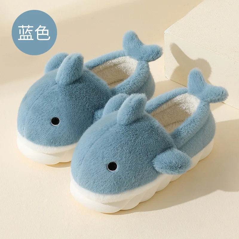 Buy Center Funny Shark Cotton Slippers - Warm Plush Non-Slip Design - Buy Center UK