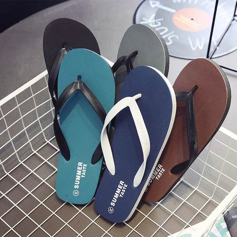 Stylish Men's Summer Beach Sandals - Anti-Slip Casual Flip Flops - Buy Center UK