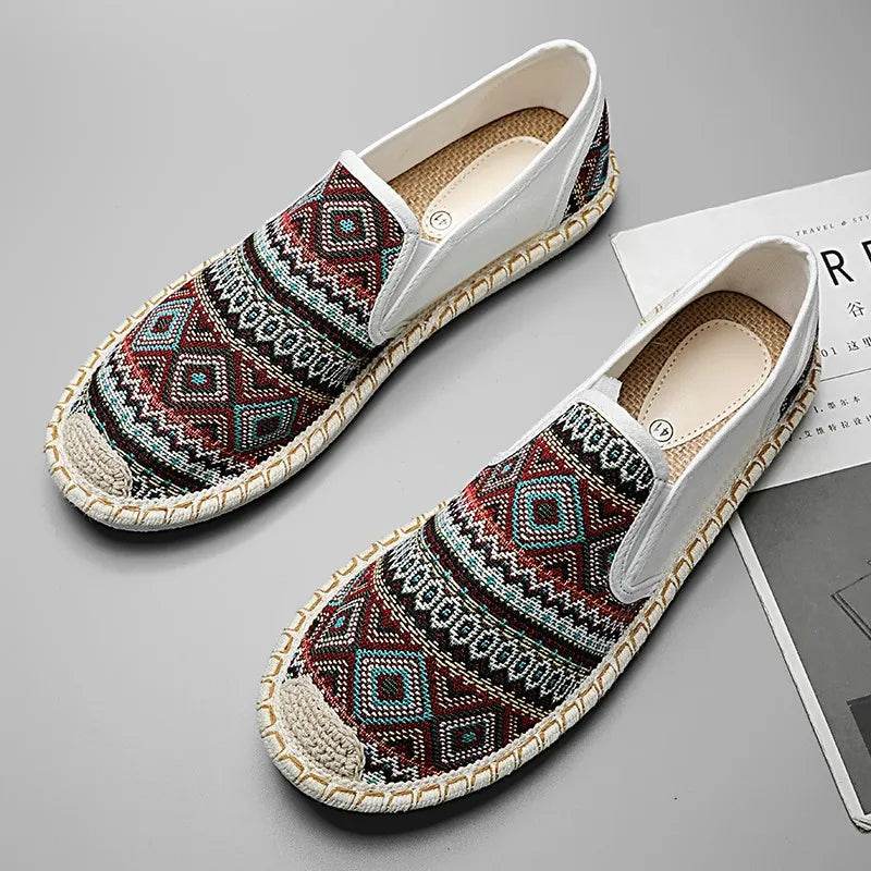 Buy Center Ethnic Style Men's Slip-On Flats - Comfortable Summer Sneakers - Buy Center UK