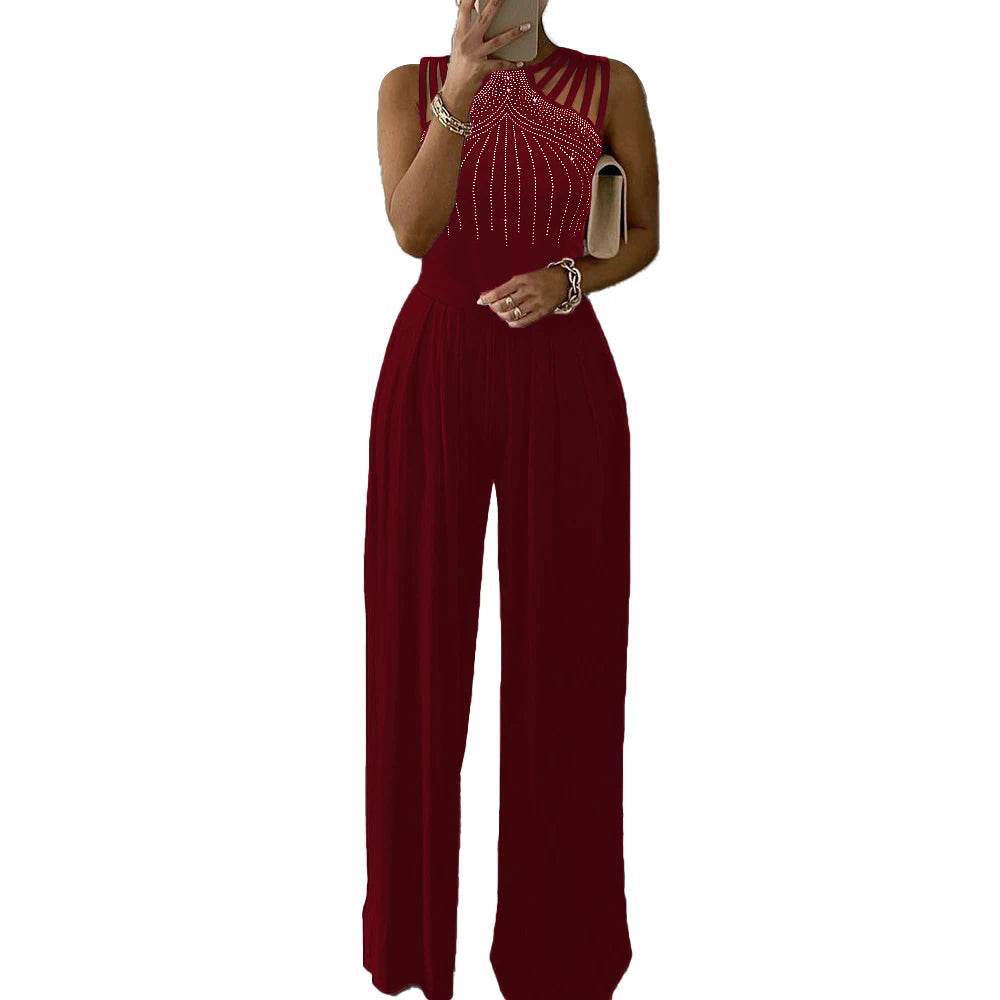 Buy Center Women's Retro Jumpsuit - Casual Solid Overalls for Summer - Buy Center UK