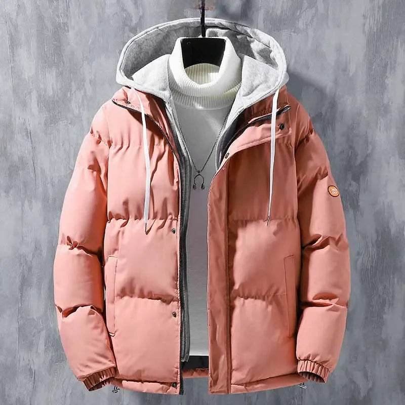 Buy Center Men's Winter Puffer Jacket - Thickened Warm Cotton Coat - Buy Center UK