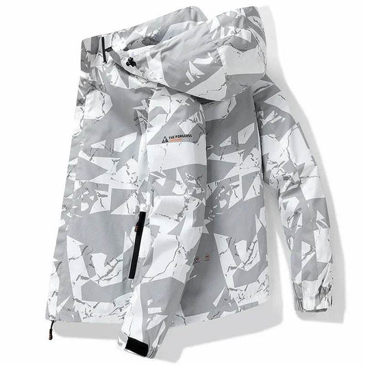 Buy Center Men's Waterproof Hooded Jacket - Stylish Outdoor Camo - Buy Center UK