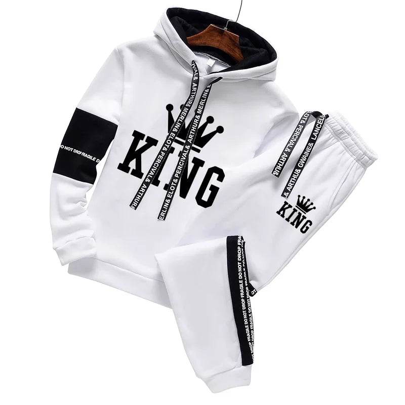 Buy Center Men's Autumn Winter Tracksuit - Warm Hoodie & Pants - Buy Center UK