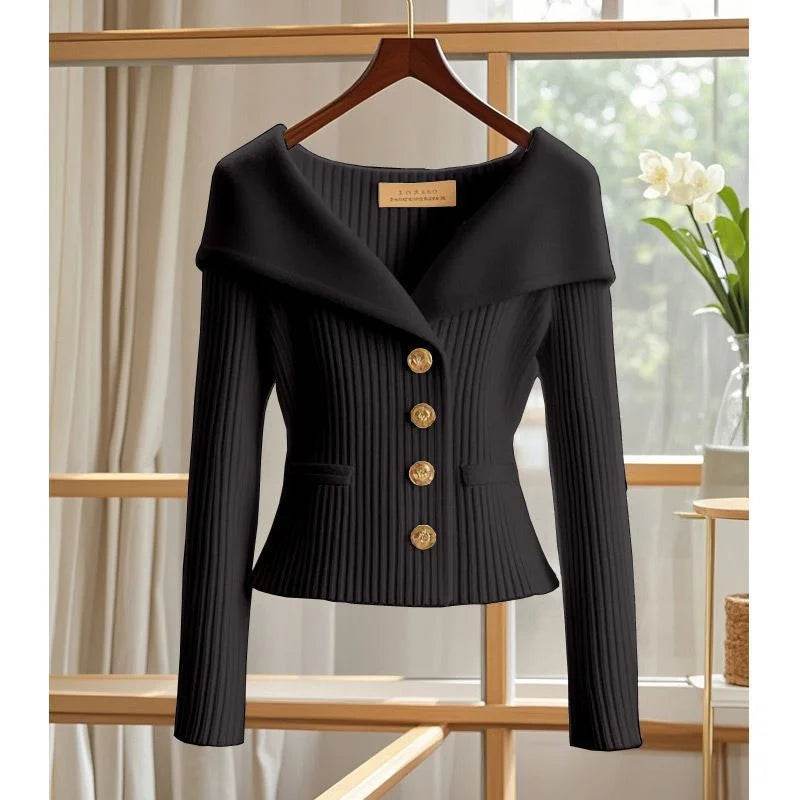 Buy Center Women's Cardigan Sweater - Chic Long Sleeve Knitwear - Buy Center UK