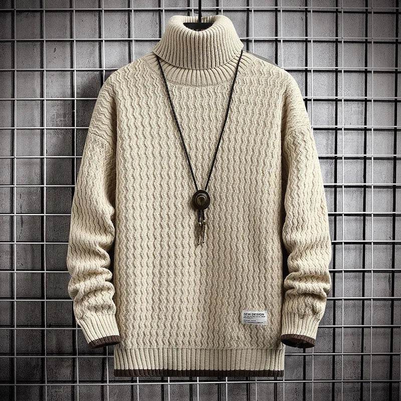 Buy Center 4XL-M Winter Men's Turtleneck Sweater - Warm & Casual - Buy Center UK