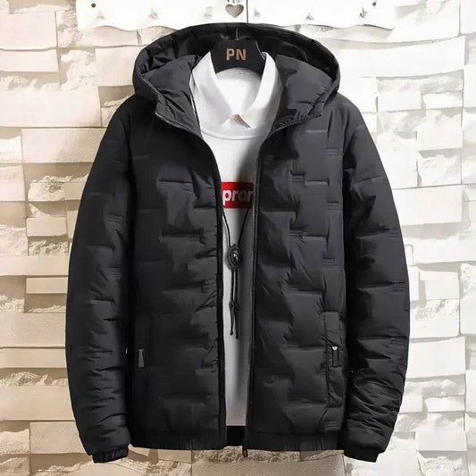 Buy Center Men's Padded Down Jacket - Hooded Winter Parka 2024 - Buy Center UK
