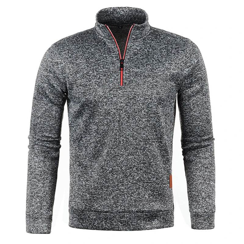 Buy Center Men's Half Zipper Pullover Sweater - Casual Turtleneck Style - Buy Center UK