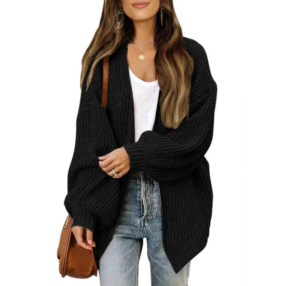 Buy Center Women's Solid Color Cardigan Sweater - Open Front Design - Buy Center UK