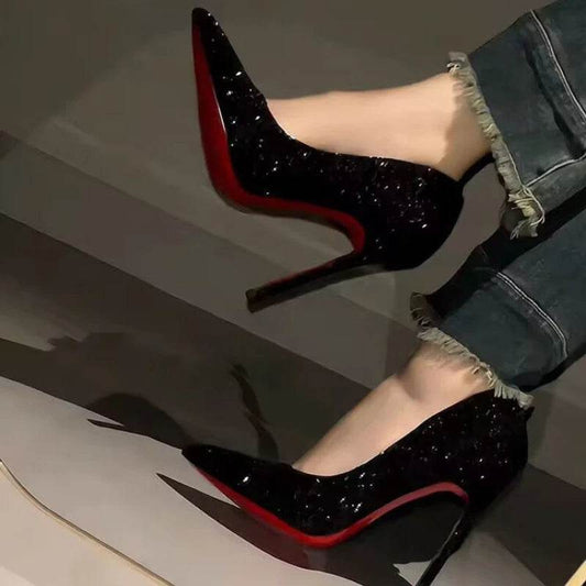 Buy Center 10cm High Heels - Sexy Sequins Summer Fashion Pumps - Buy Center UK
