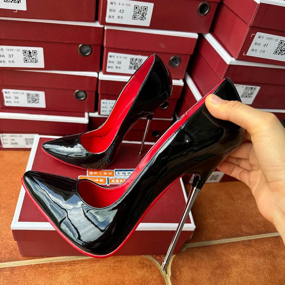Buy Center 16cm Extreme High Heels - Sexy Black Stiletto Pumps - Buy Center UK