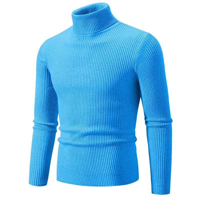 Buy Center Men's High Neck Sweater - Warm, Stylish Turtleneck Pullover - Buy Center UK