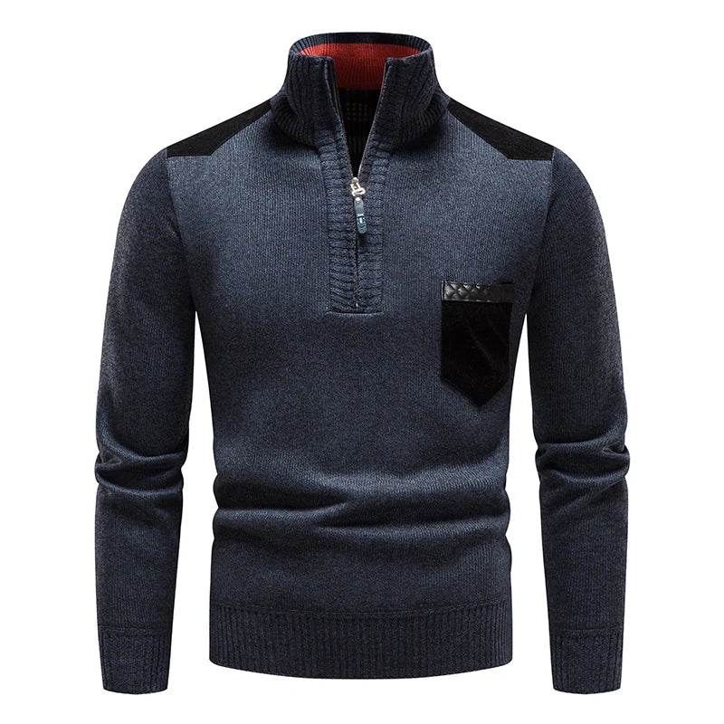 Buy Center Men's Fleece Sweater - Half-Zip Autumn Winter Style - Buy Center UK