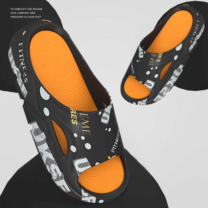 Buy Center Summer Men's Slippers - Non-Slip Thick Platform Sandals - Buy Center UK