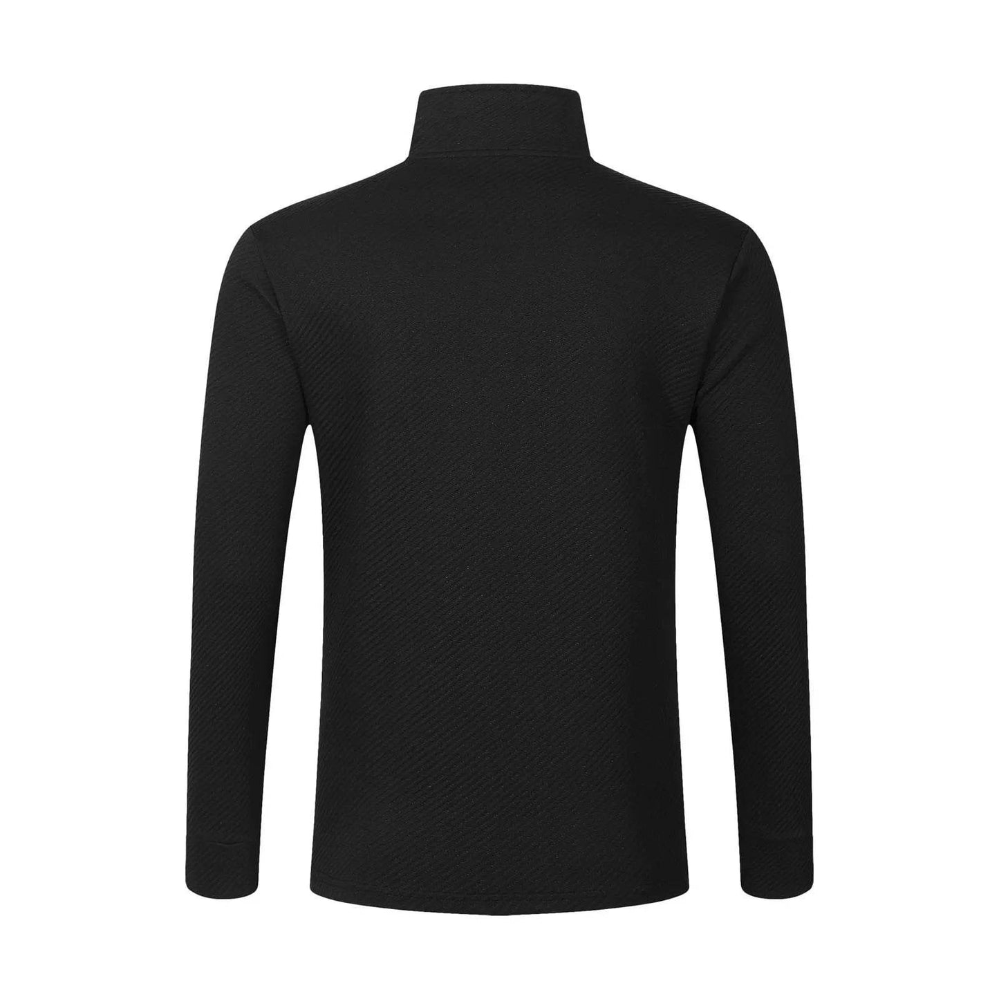 Buy Center Men's Turtleneck Pullover - Trendy Twill Jacquard Style - Buy Center UK