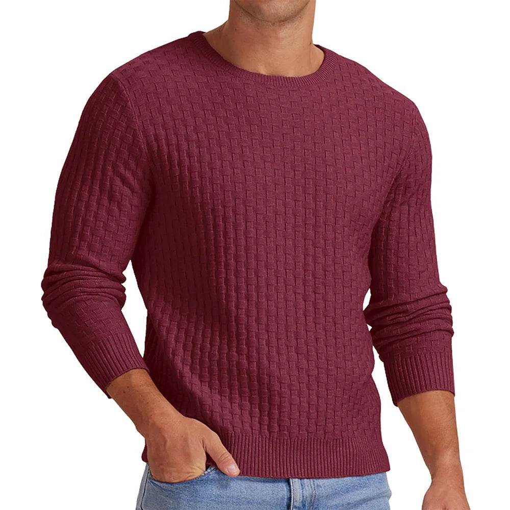 Buy Center White Menswear Turtleneck Pullover - Thickened Knit Sweater - Buy Center UK