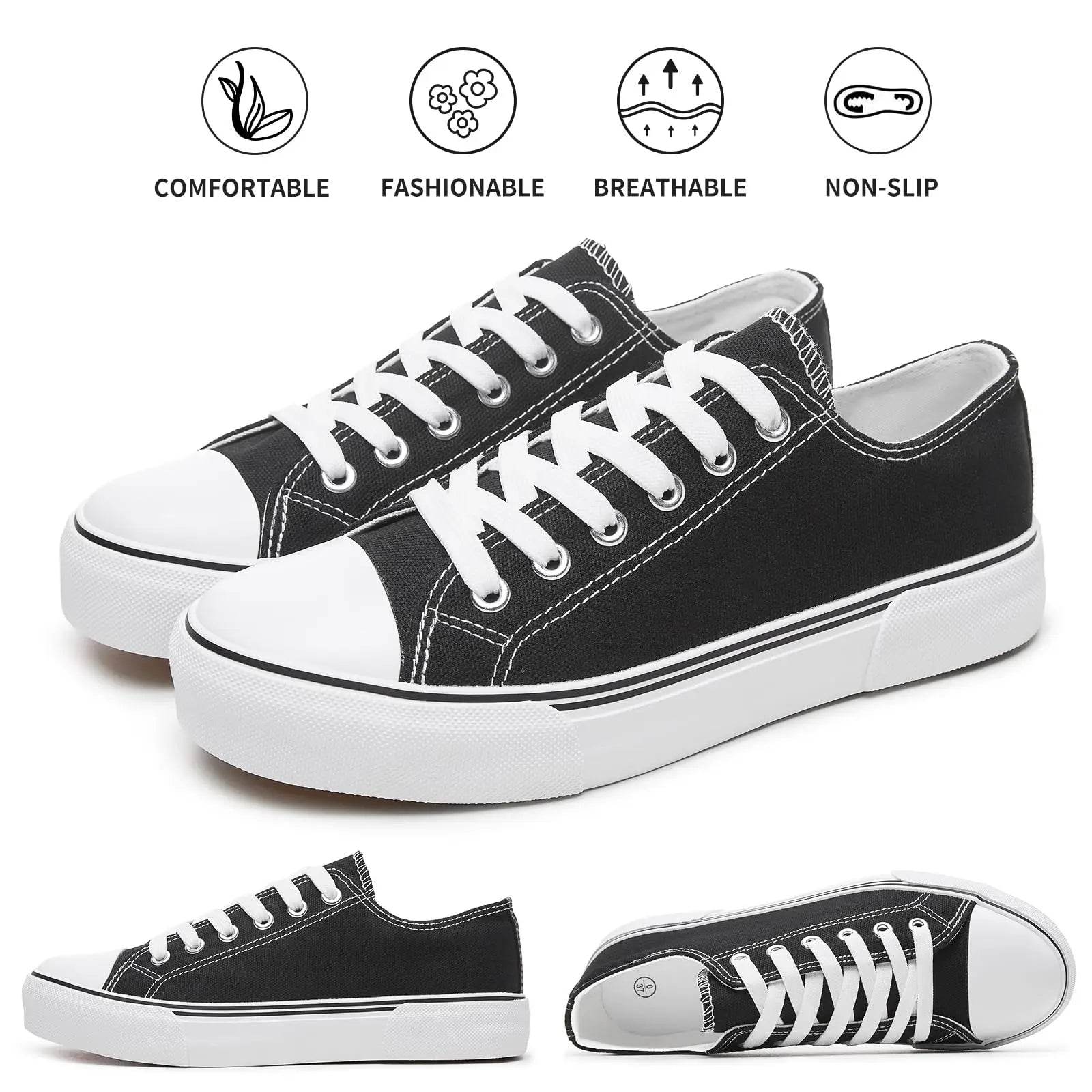 Buy Center Women's Low Top Sneakers - Breathable & Durable Flats - Buy Center UK