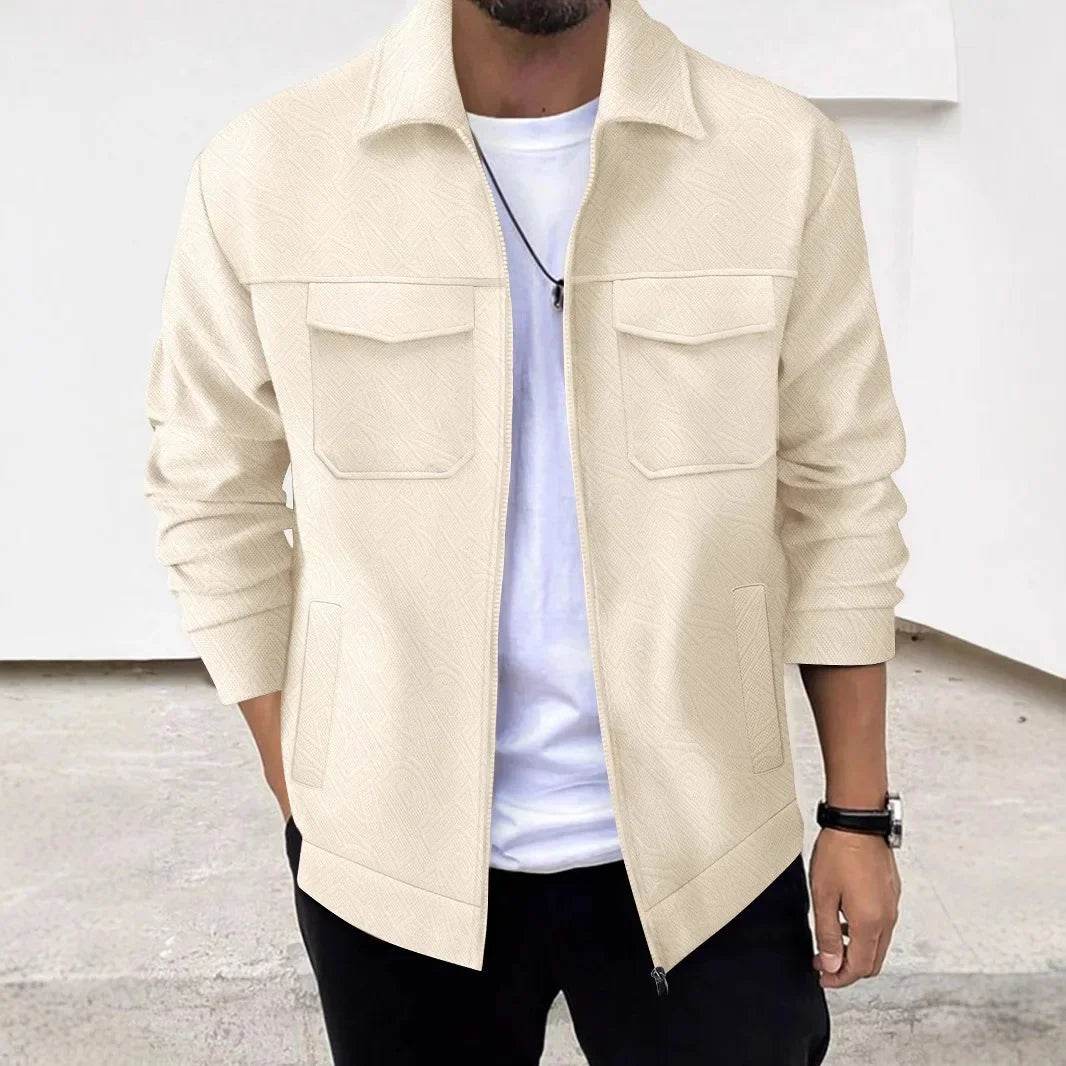 Buy Center Casual Men's Jacket - Breathable, Zipper Pocket Design - Buy Center UK