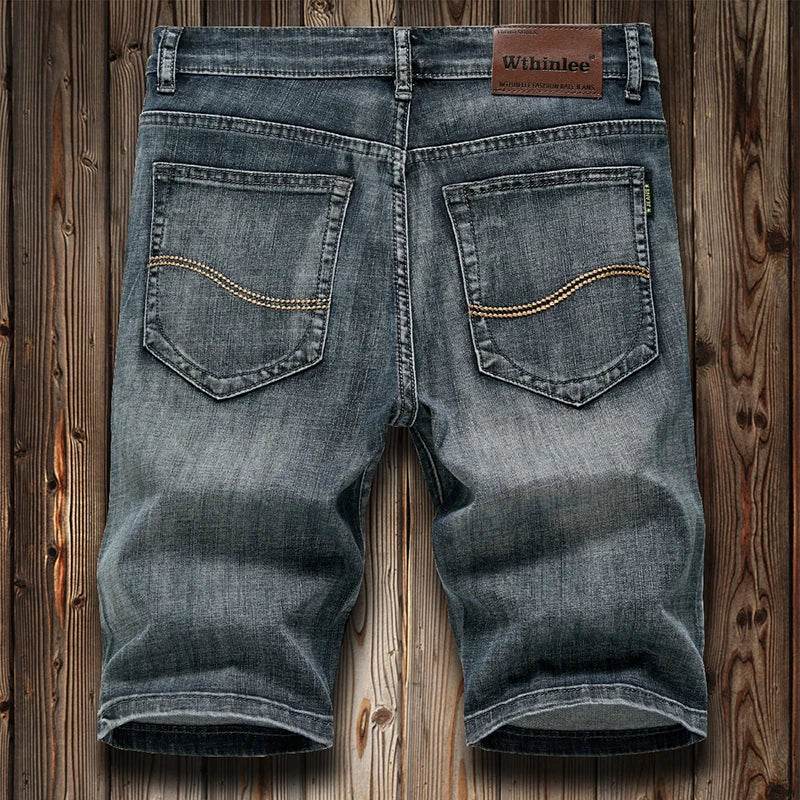 Buy Center Men's Denim Shorts - Classic Black & Blue Slim Fit - Buy Center UK