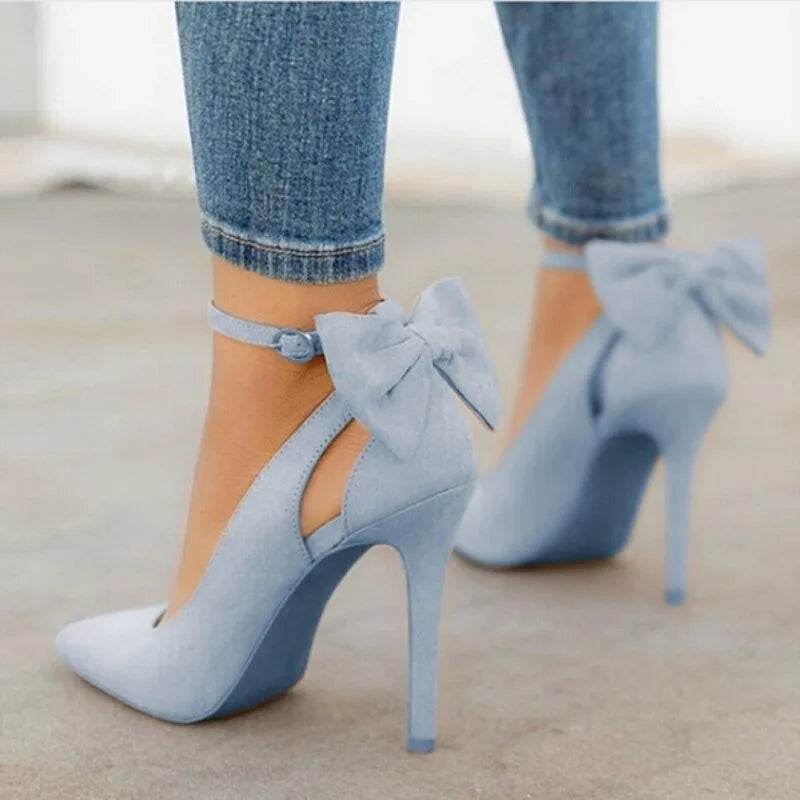 SLWFGT Ladies Pointed Pumps - Super High Stiletto Casual Shoes - Buy Center UK