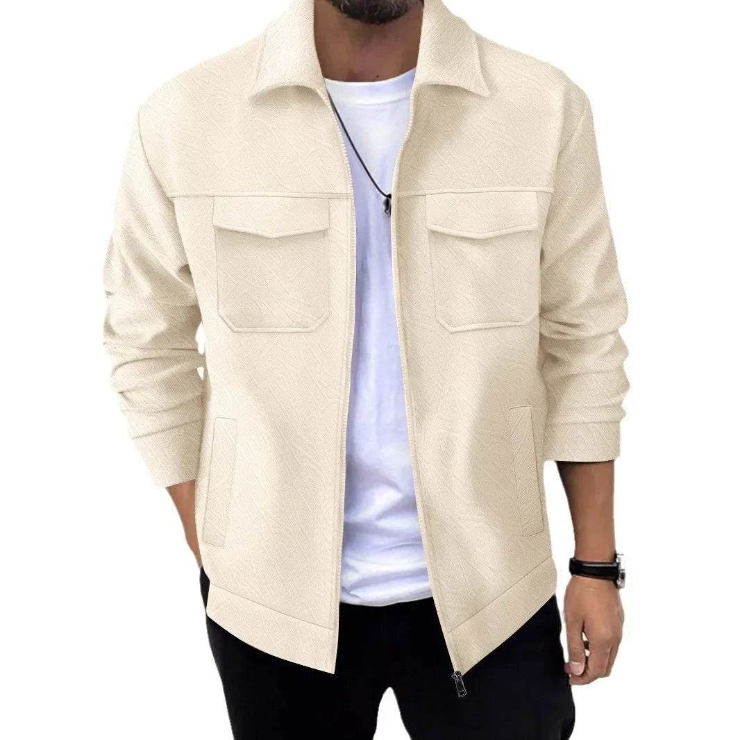 Buy Center Casual Men's Jacket - Breathable, Zipper Pocket Design - Buy Center UK