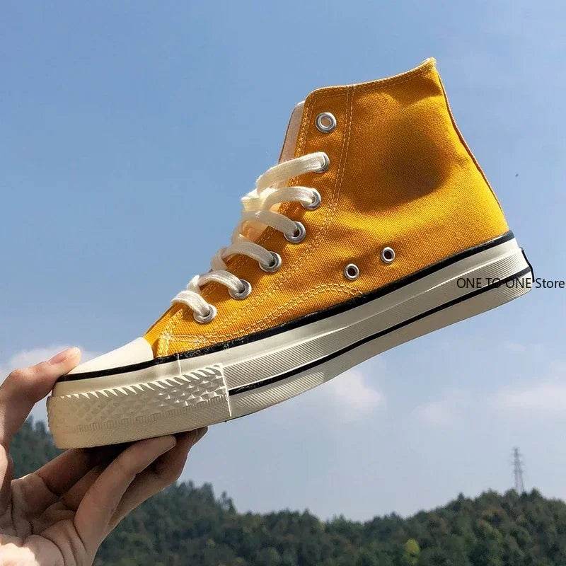 Buy Center Men's Canvas Sneakers - Unisex Lace-Up, Breathable Comfort - Buy Center UK