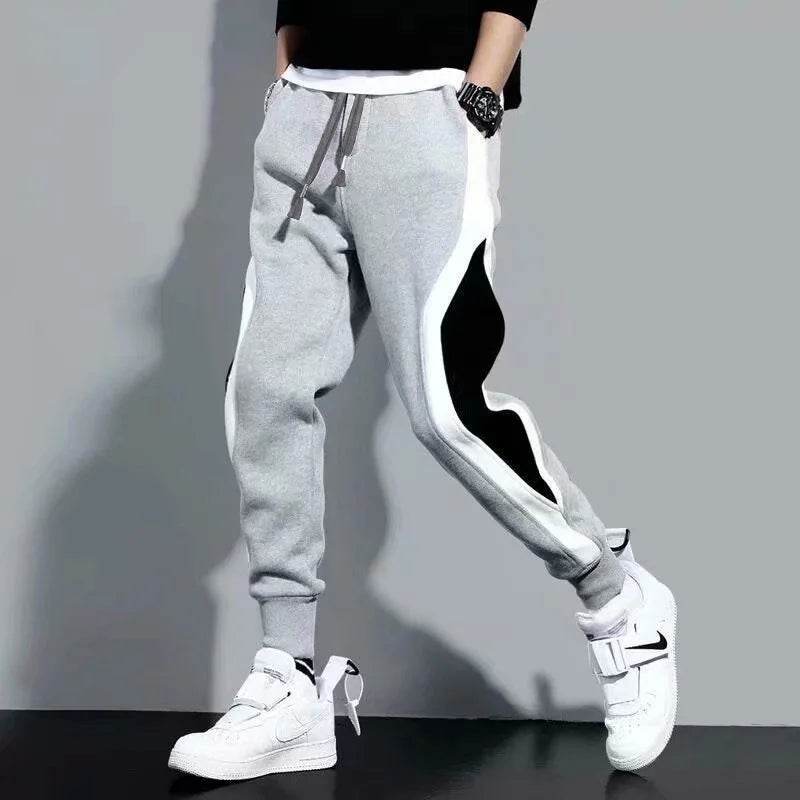 Buy Center 2024 Men's Sports Pants - Loose Fit & Patchwork Design - Buy Center UK