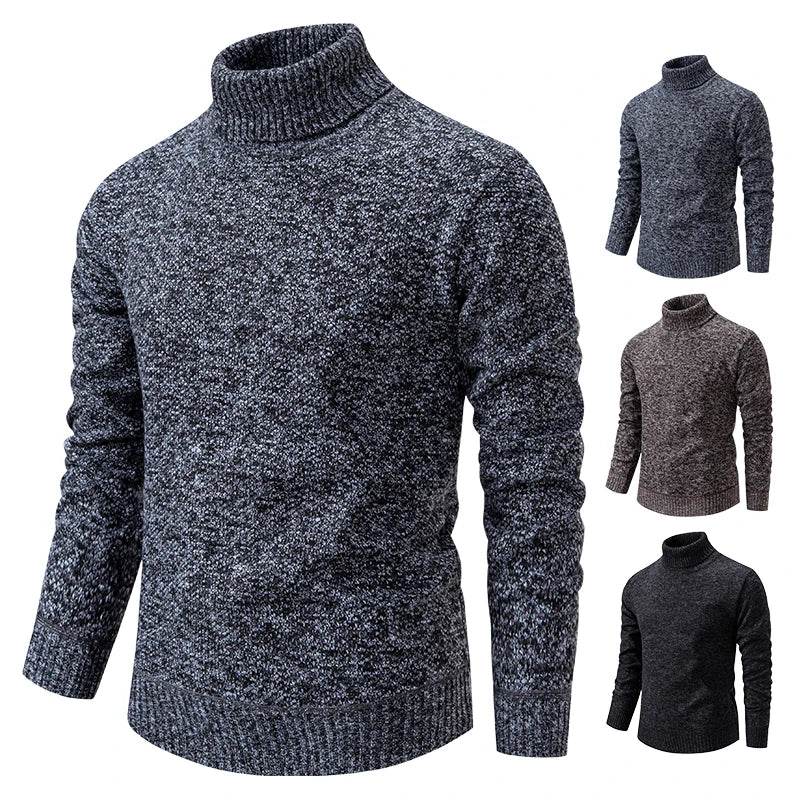Buy Center Men's Slim Wool Turtleneck - Autumn & Winter Essential - Buy Center UK