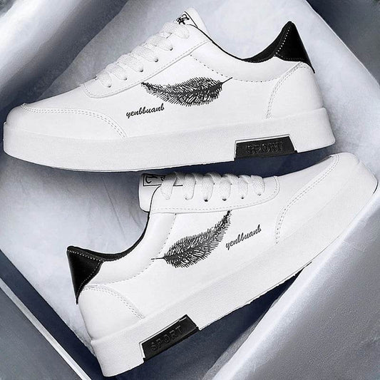 Buy Center Men's Small White Canvas Shoes - Breathable Casual Style - Buy Center UK