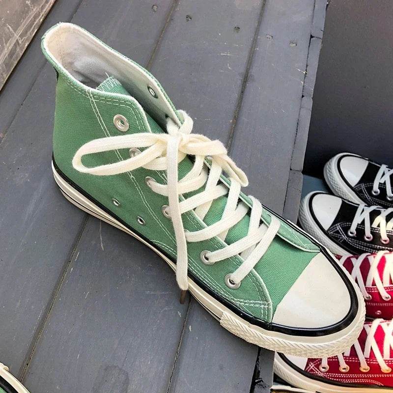 Buy Center Men's Canvas Sneakers - Unisex Lace-Up, Breathable Comfort - Buy Center UK