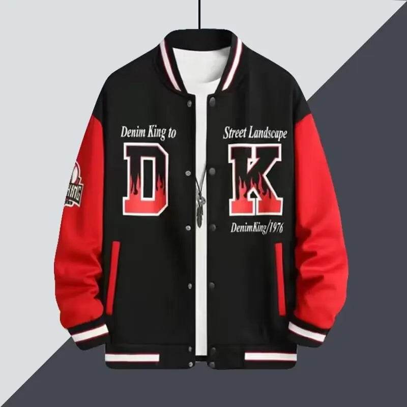 Buy Center Autumn Men's Black Baseball Jacket - Stylish High Street Fashion - Buy Center UK