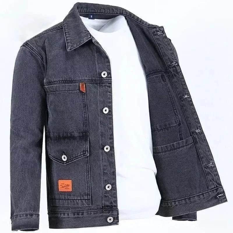 Buy Center Trendy Men's Loose Fit Denim Jacket - Spring Fashion - Buy Center UK