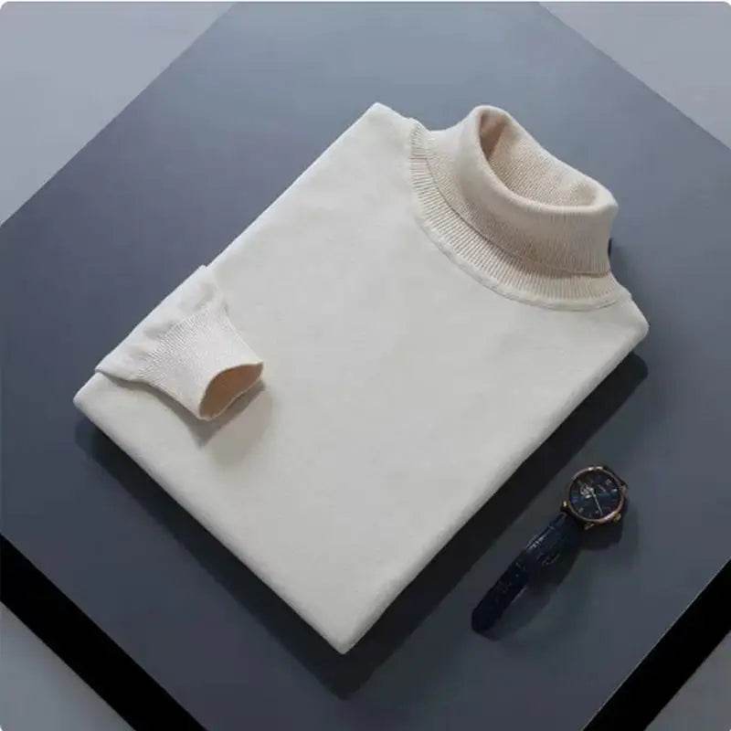 Buy Center Cashmere Cotton Blend Turtleneck Sweater - Warm & Stylish - Buy Center UK