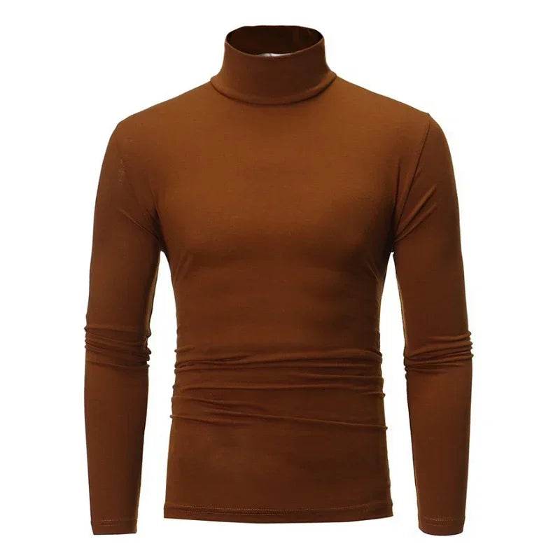 Buy Center Spring Thin Men Turtleneck Sweater - Stylish Black Pullover - Buy Center UK