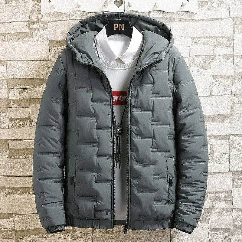 Buy Center Men's Padded Down Jacket - Hooded Winter Parka 2024 - Buy Center UK