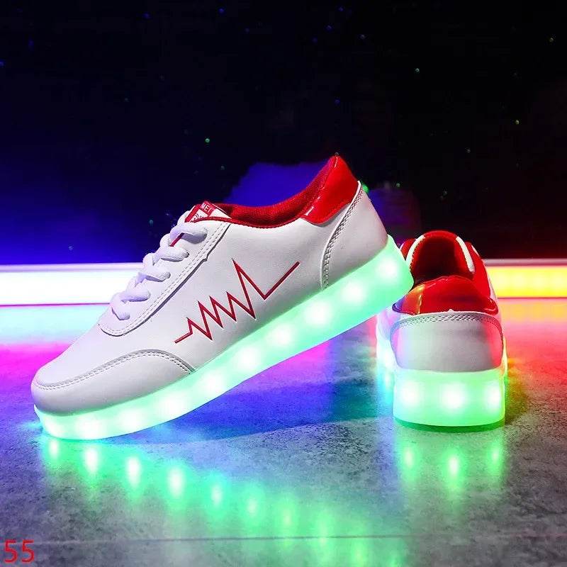 Maogu Luminous Sneakers - USB Rechargeable LED Light-Up Shoes - Buy Center UK