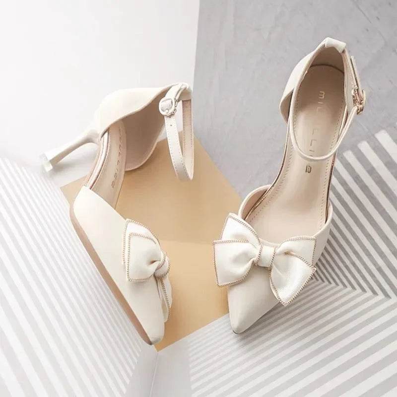 Elegant Mary Jane Women's Heels - Pointed Stiletto for Bridal & Casual - Buy Center UK