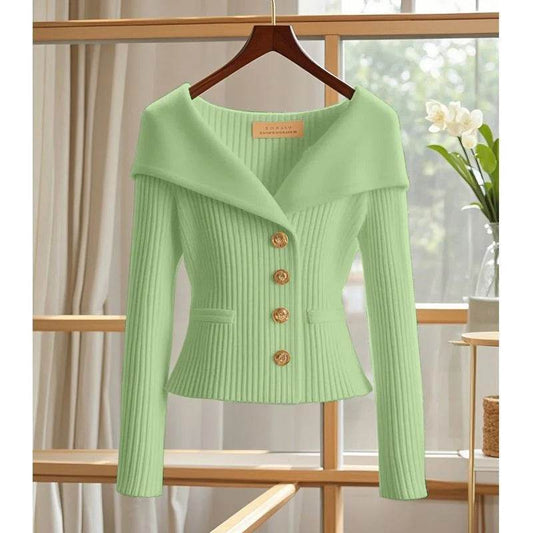 Buy Center Women's Cardigan Sweater - Chic Long Sleeve Knitwear - Buy Center UK
