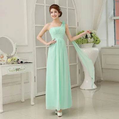 Customized Lilac Purple Bridesmaid Dress - Elegant Chiffon Gown - Buy Center UK