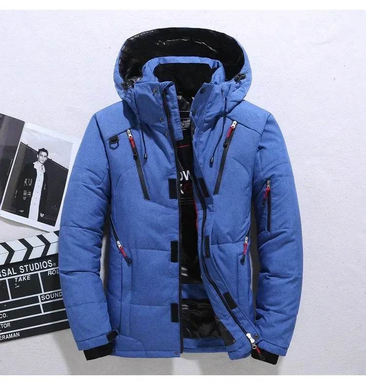 Buy Center Men's Winter Hooded Puffer Jacket - Windproof & Warm - Buy Center UK