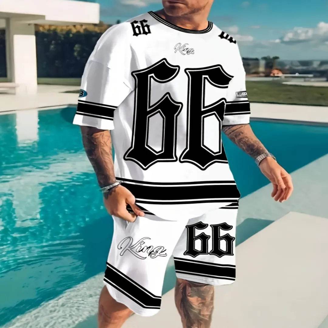 2025 Summer Men's Casual Suit - Chicago 3D Print Pullover - Buy Center UK