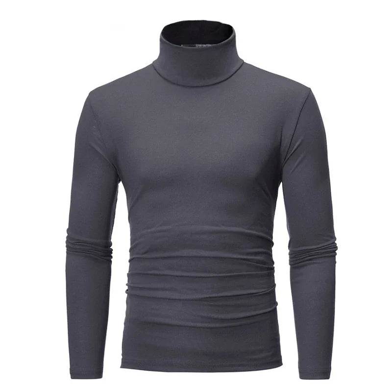 Buy Center Spring Thin Men Turtleneck Sweater - Stylish Black Pullover - Buy Center UK
