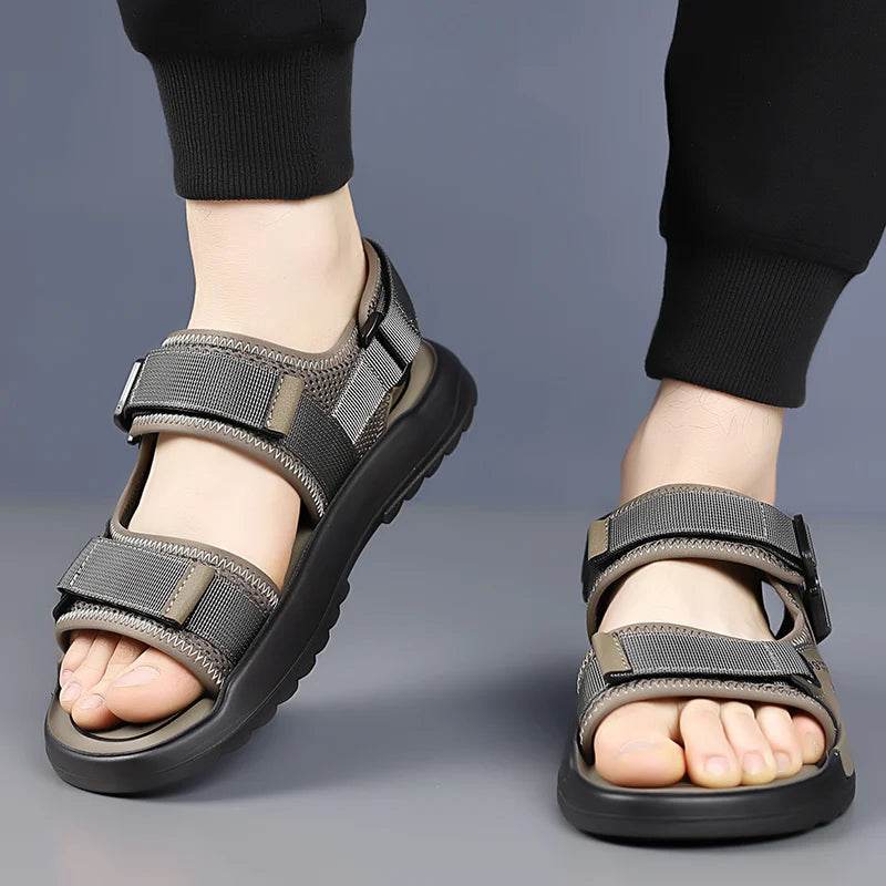 Buy Center Handmade Men's Leather Sandals - Lightweight & Comfy - Buy Center UK