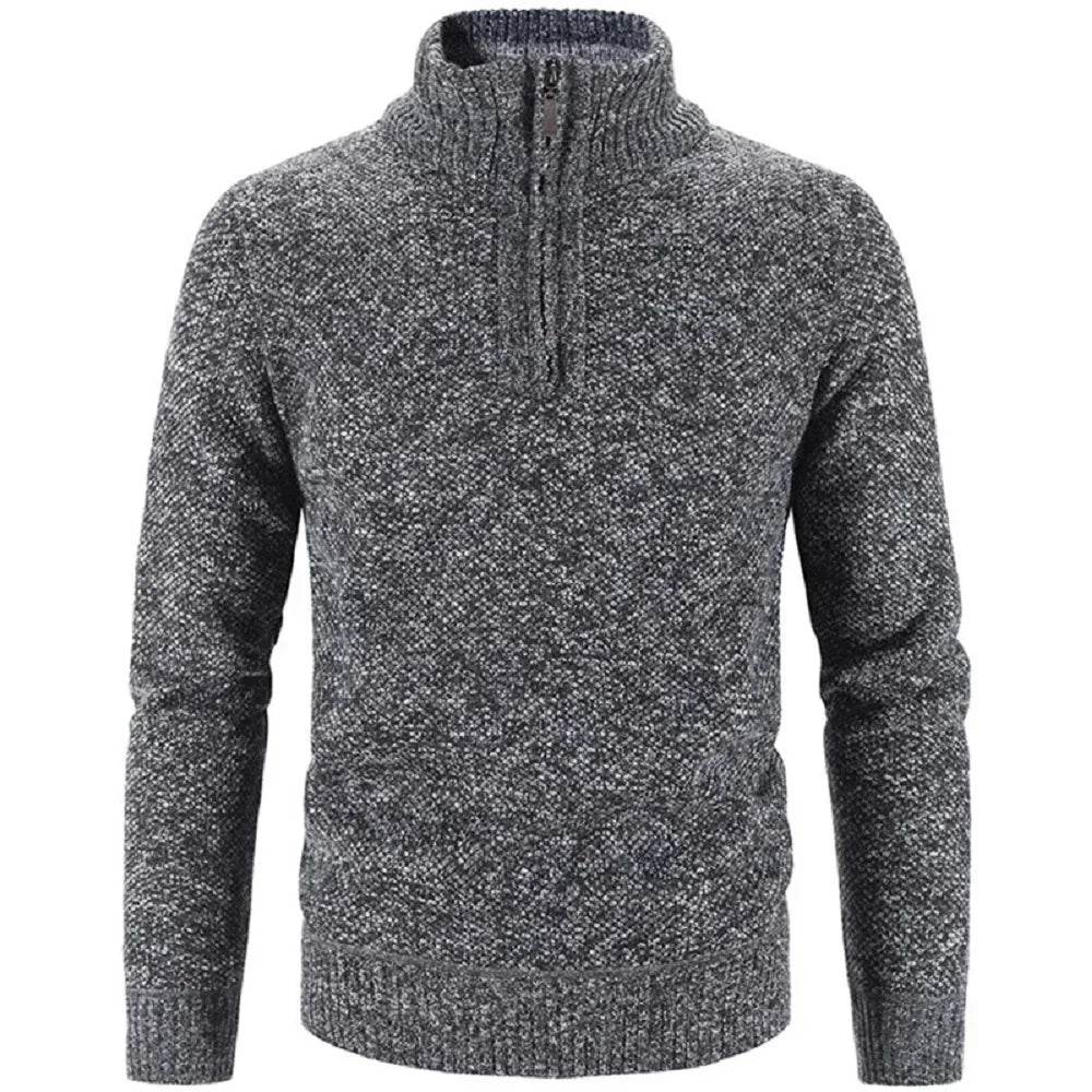 Buy Center Men's Fleece Sweater - Half-Zip Turtleneck Pullover - Buy Center UK